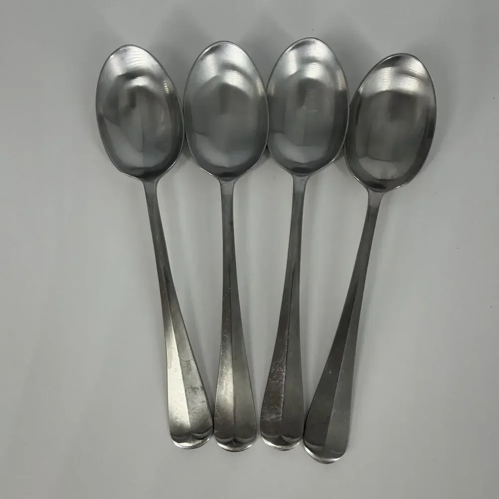 4X Tbsp Cooper Bros QUEEN ANNE Stainless Table Spoons England